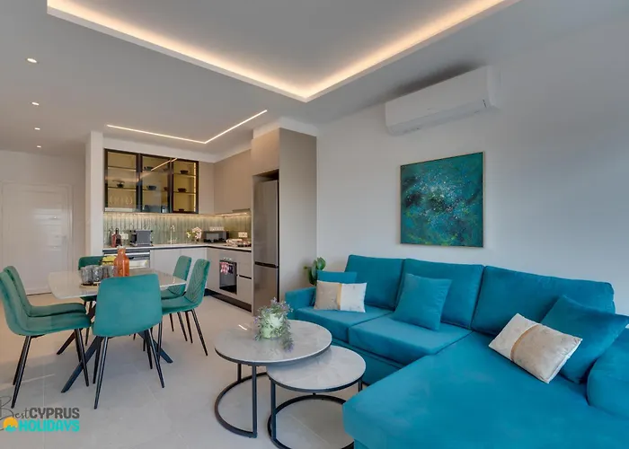 Apartmán Lordos Deluxe 2bd Duplex With Pool And Seaview *